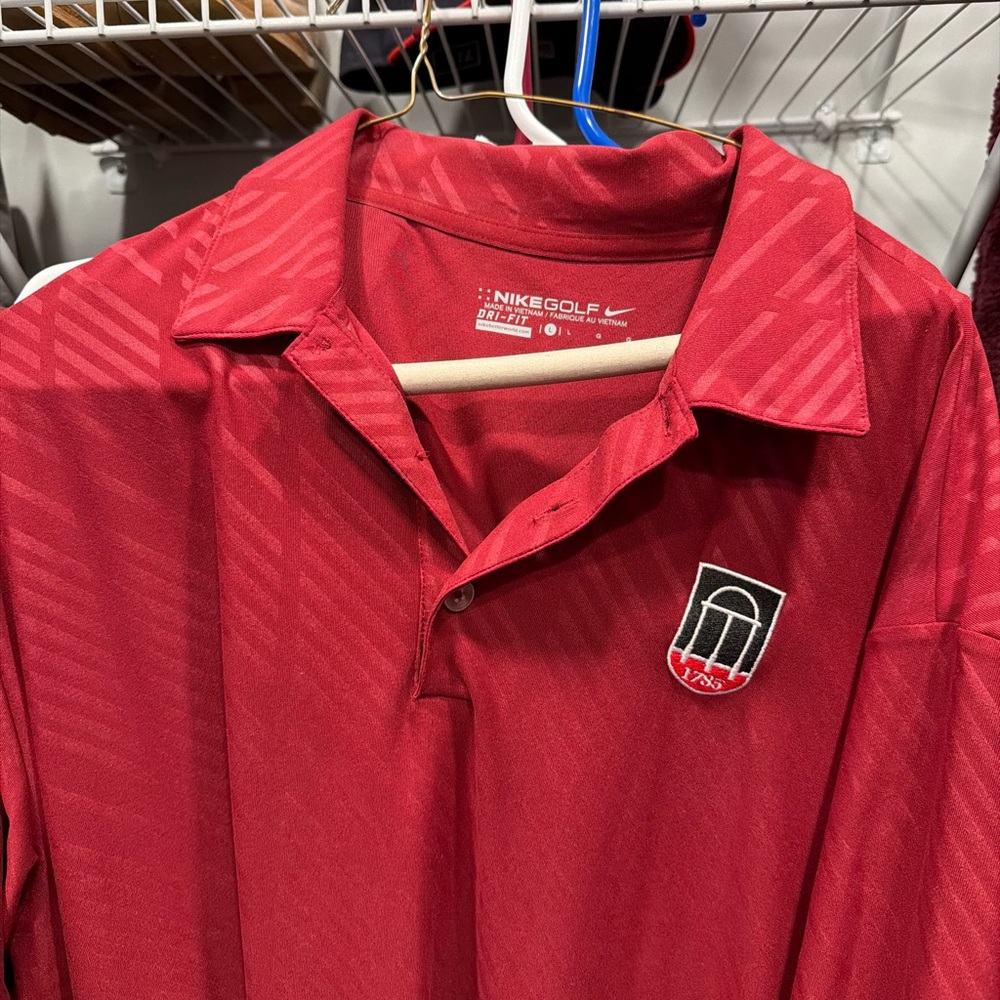 Nike UGA Georgia Bulldogs Men’s Red Polo Shirt